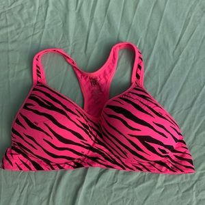 VS pink sports bra neon